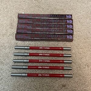 5 x UD Urban Decay 24/7 Glide-On Lip Pencil Lipliner 714 NWOB